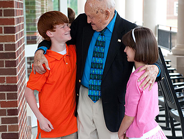 Truett Cathy and his grandchildren